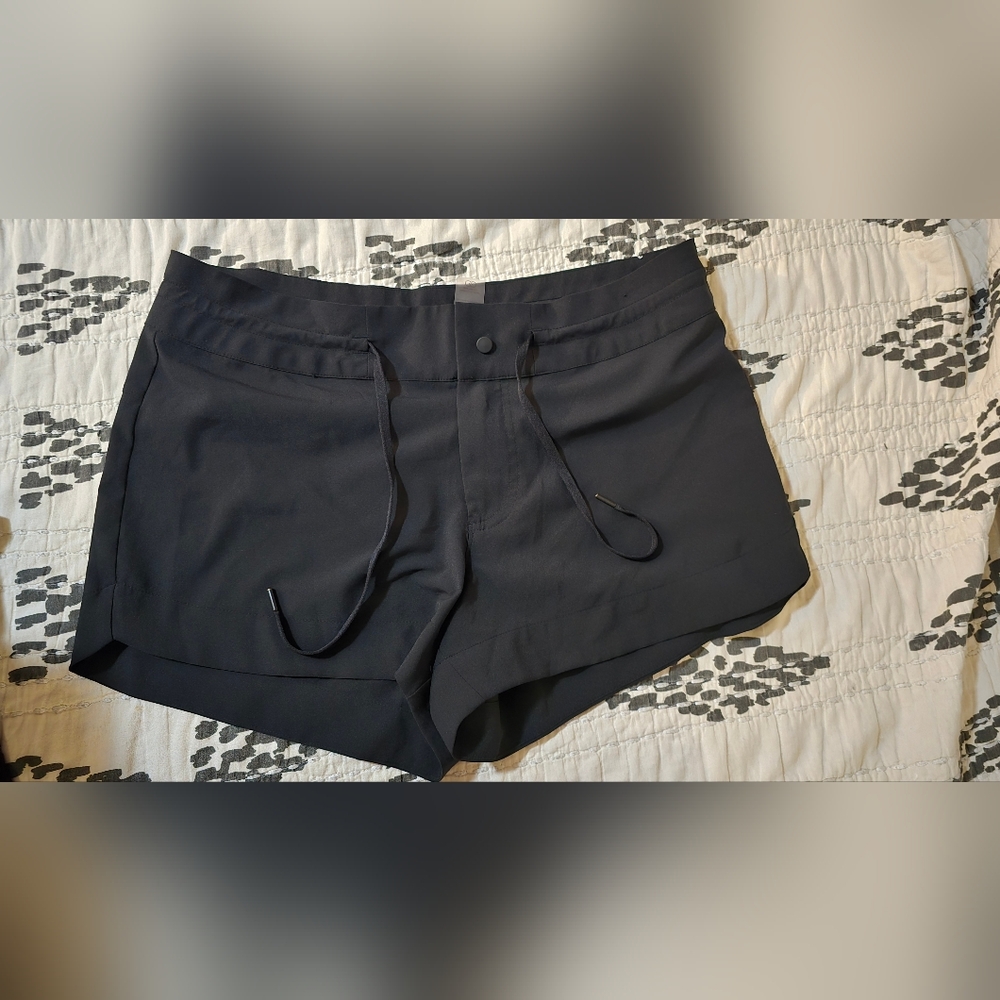 Women's Black Drawstring Shorts
